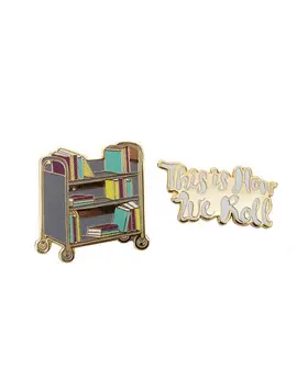 BOOK TRUCK THIS IS HOW WE ROLL PINS-1003