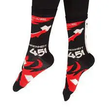 FAHRENHEIT 451 UNISEX SOCKS LARGE