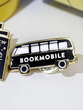 BOOKMOBILE ENAMEL PIN