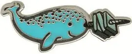 Read Like a Narwhal Enamel Pin