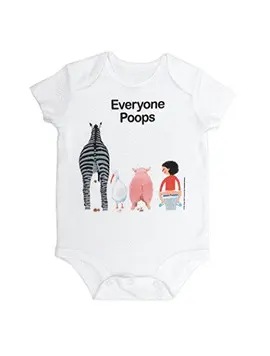 EVERYONE POOPS 6 MONTH BABY BODYSUIT