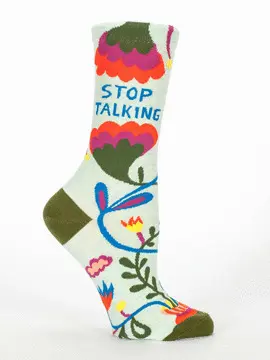 STOP TALKING CREW SOCKS