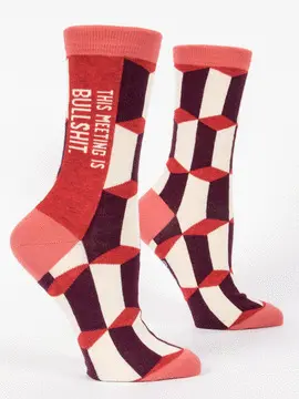 THIS MEETING IS BULLSHIT CREW SOCKS