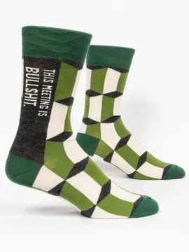 THIS MEETING IS BULLSHIT  MEN'S SOCKS