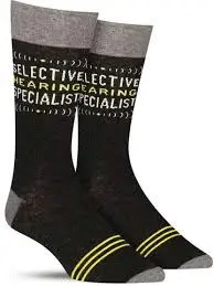 SELECTIVE HEARING SPECIALIST MEN'S SOCK