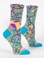 LOVE MY ASSHOLE KIDS CREW SOCKS
