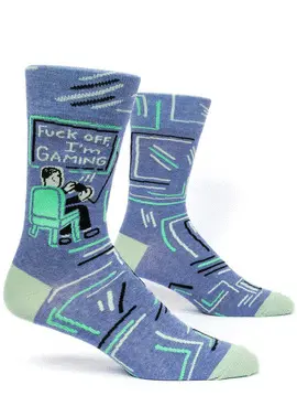 FUCK OFF, I'M GAMING MEN'S SOCKS