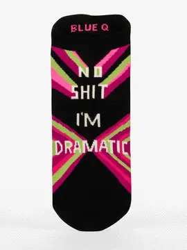 I'M DRAMATIC SNEAKER SOCKS L/XL