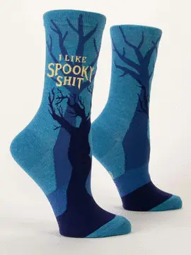 I LIKE SPOOKY SHIT CREW SOCKS