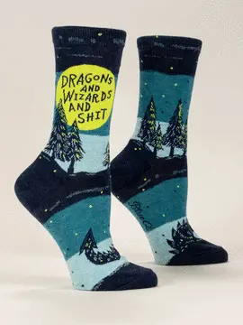 DRAGONS & WIZARDS & SHIT CREW SOCKS