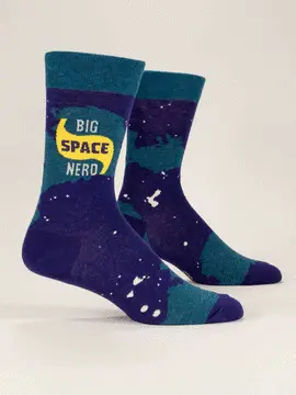 BIG SPACE NERD MEN'S SOCKS