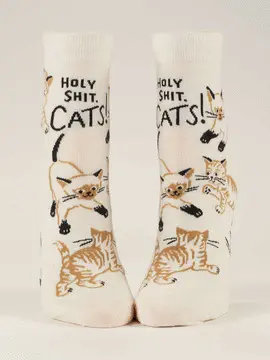 HOLY SHIT. CATS! ANKLE SOCKS