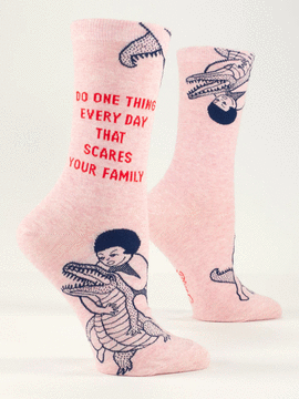 SCARES YOUR FAMILY CREW SOCKS- NEW!