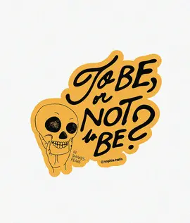 STICKER FRASE FILOSÓFICA SHAKESPEARE