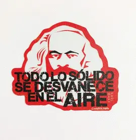 STICKER FRASE FILOSÓFICA MARX