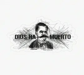 STICKER FRASE FILOSÓFICA NIETZSCHE