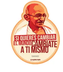 MAGNÉTICO MAHATMA GANDHI: 