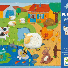DJECO TACTILE PUZZLE FARM (DJ07117) GIANTS PUZZLES