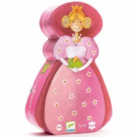 PUZZLE SILUETA LA PRINCESA Y LA RANA - 36 PZAS.