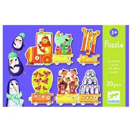 DJECO PRESCHOOL COUNTING TRAIN PUZZLE 20 PIECES