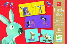 DJECO  12 DUO PUZZLES ANIMALS AND OPPOSITES
