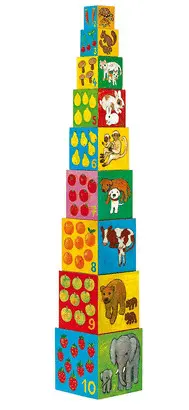 DJECO  MY FRIENDS NESTING & STACKING CUBES