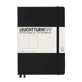 NOTEBOOK MEDIUM (A5) HARDCOVER, 249 NUMBERED PAGES, PLAIN, BLACK