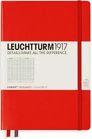 LEUCHTTURM RED MEDIUM NOTEBOOK