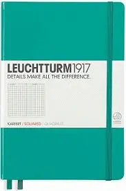 NOTEBOOK MEDIUM (A5) HARDCOVER, 249 NUMBERED PAGES, DOTTED, EMERALD