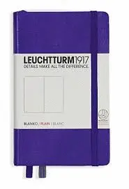 LEUCHTTURM PURPLE POCKET PLAIN NOTEBOOK