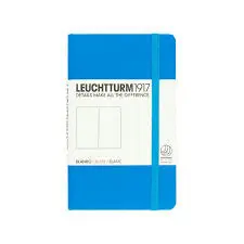 LEUCHTTURM AZURE POCKET PLAIN NOTEBOOK