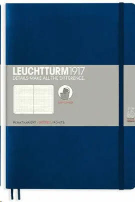NOTEBOOK COMPOSITION (B5) DOTTED, SOFTCOVER, 121 NUMBERED PAGES, NAVY