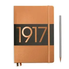 NOTEBOOK MEDIUM (A5) DOTTED, HARDCOVER, 251 NUMBERED PAGES, COPPER