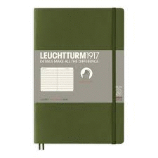 LEUCHTTURM ARMY SOFTCOVER RULED NOTEBOOK
