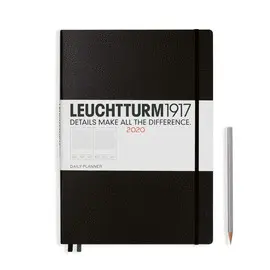 BLACK, DAILY PLANNER 12 MONTHS MEDIUM (A5) 2020, ENGLISH