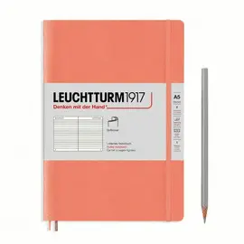NOTEBOOK MEDIUM (A5) RULED, SOFTCOVER, 123 NUMBERED PAGES, MUTED COLOURS  BELLINI