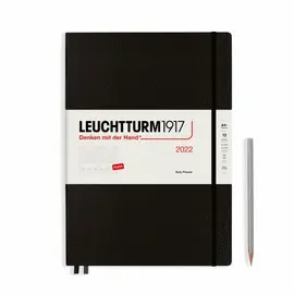 LEUCHTTURM 2022 DAILY PLANNER MASTER (A4+), BLACK