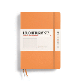 NOTEBOOK HARDCOVER MEDIUM (A5), 251 PAGES, DOTTED APRICOT