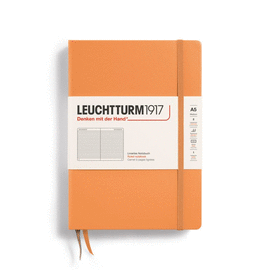 NOTEBOOK HARDCOVER MEDIUM (A5), 251 PAGES, RULED APRICOT