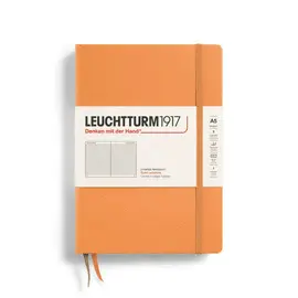 NOTEBOOK HARDCOVER MEDIUM (A5), 251 PAGES, RULED APRICOT