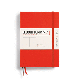 NOTEBOOK HARDCOVER MEDIUM (A5), 251 PAGES, PLAIN LOBSTER