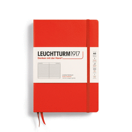 NOTEBOOK HARDCOVER MEDIUM (A5), 251 PAGES, RULED LOBSTER