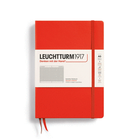 NOTEBOOK HARDCOVER MEDIUM (A5), 251 PAGES, SQUARED LOBSTER