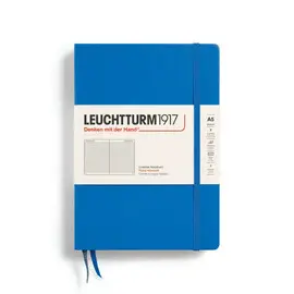 NOTEBOOK HARDCOVER MEDIUM (A5), 251 PAGES, RULED SKY
