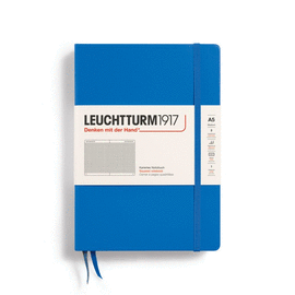 NOTEBOOK HARDCOVER MEDIUM (A5), 251 PAGES, SQUARED SKY