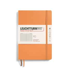 NOTEBOOK SOFTCOVER MEDIUM (A5), 123 PAGES, RULED APRICOT