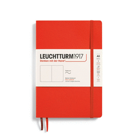 NOTEBOOK SOFTCOVER MEDIUM (A5), 123 PAGES, PLAIN LOBSTER