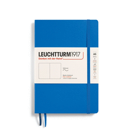 NOTEBOOK SOFTCOVER MEDIUM (A5), 123 PAGES, PLAIN SKY