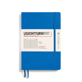 NOTEBOOK SOFTCOVER MEDIUM (A5), 123 PAGES, RULED SKY