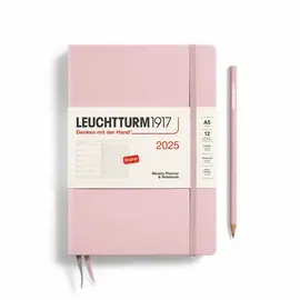 POWDER, WEEKLY PLANNER & NOTEBOOK SOFTCOVER MEDIUM (A5) 2025 - LEUCHTTURM